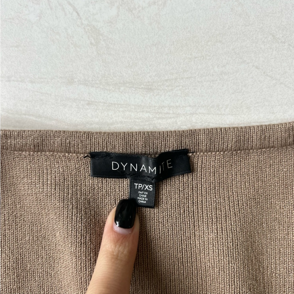 Brown V Neck Sweater / Size XS - Picture 6 of 6